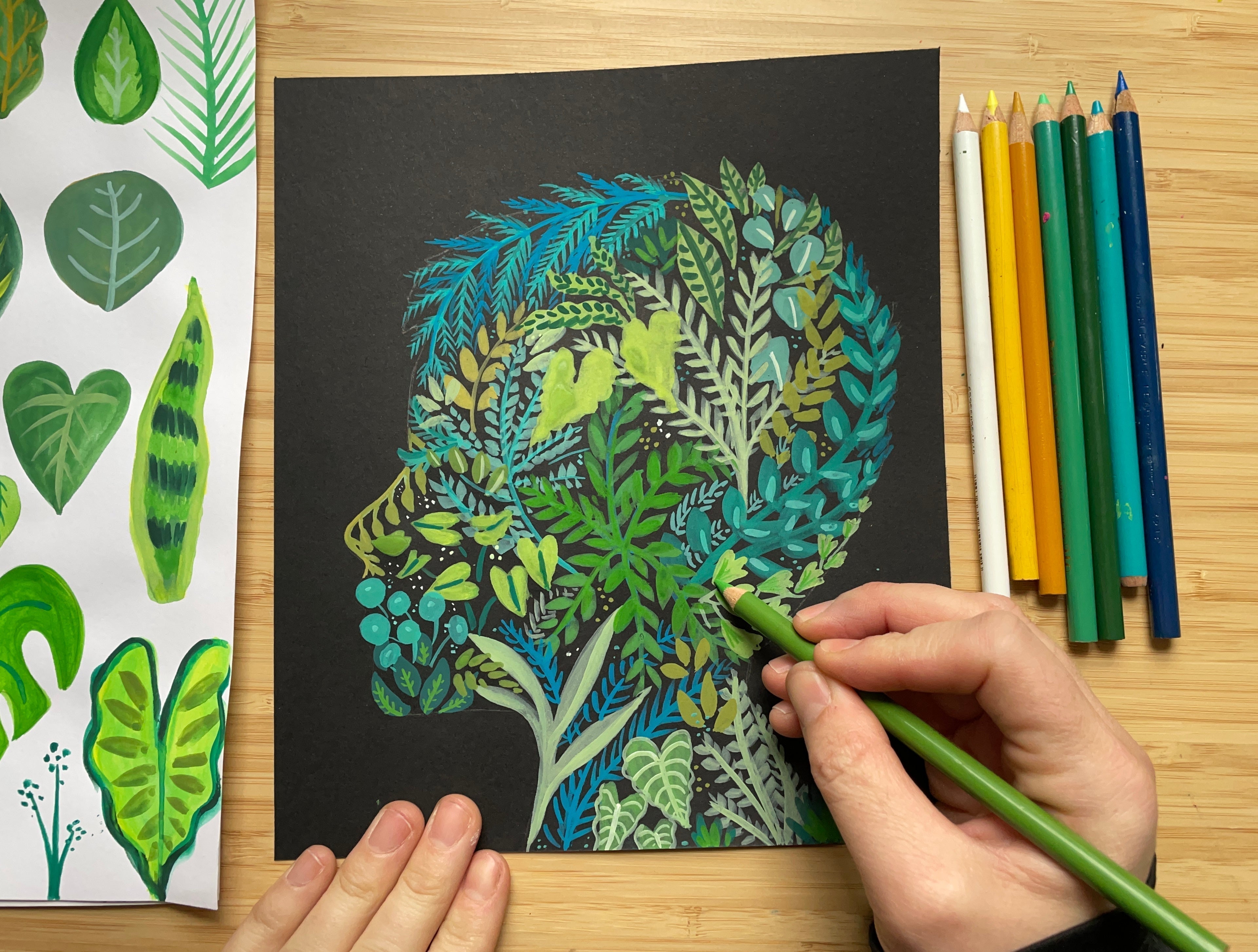 My First Mini Course is Here: Botanical Silhouettes 🌱