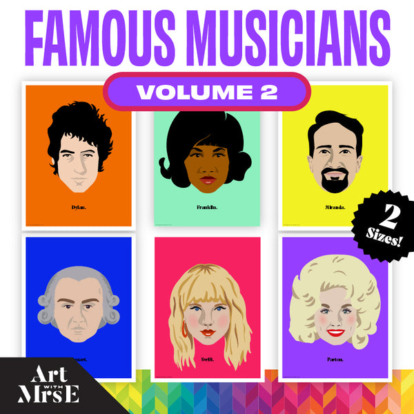 Famous Musicians | Digital Classroom Posters | Vol. 2