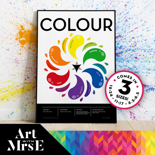 Paint Splatter Colour Wheel | Digital Download