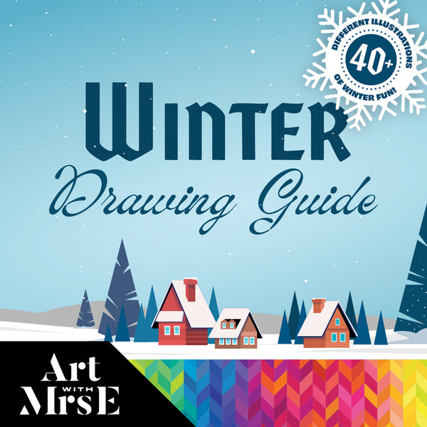 Winter Drawing Guide | Digital Download