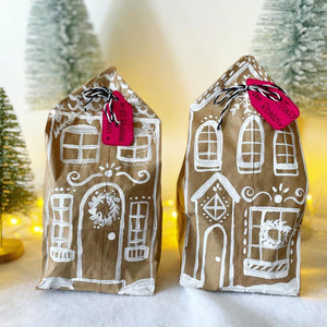 DIY Eco-Friendly Holiday Décor: Cardboard Winter Villages and Giant Paper Bag Snowflakes