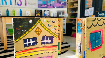 Cardboard Houses in Adapted Art