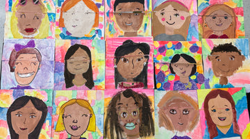 My Favorite Self Portrait Art Lesson for Kids: The Real Me Art Project