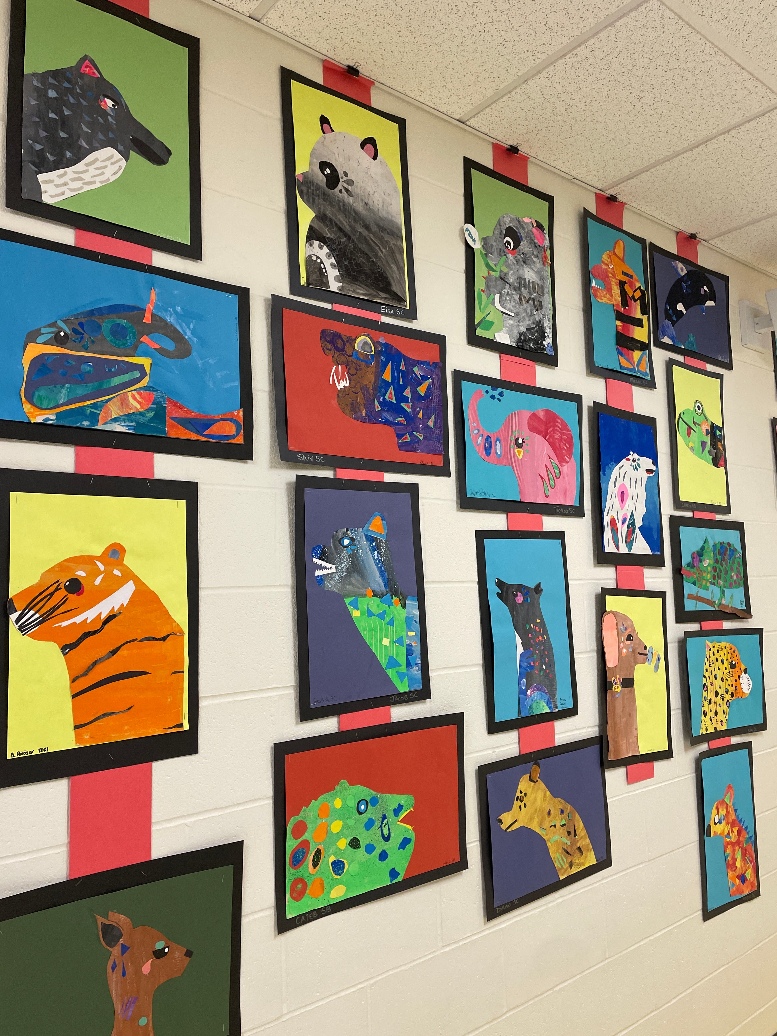 The BEST Way to Hang Student Art for an Art Show!