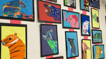 The BEST Way to Hang Student Art for an Art Show!