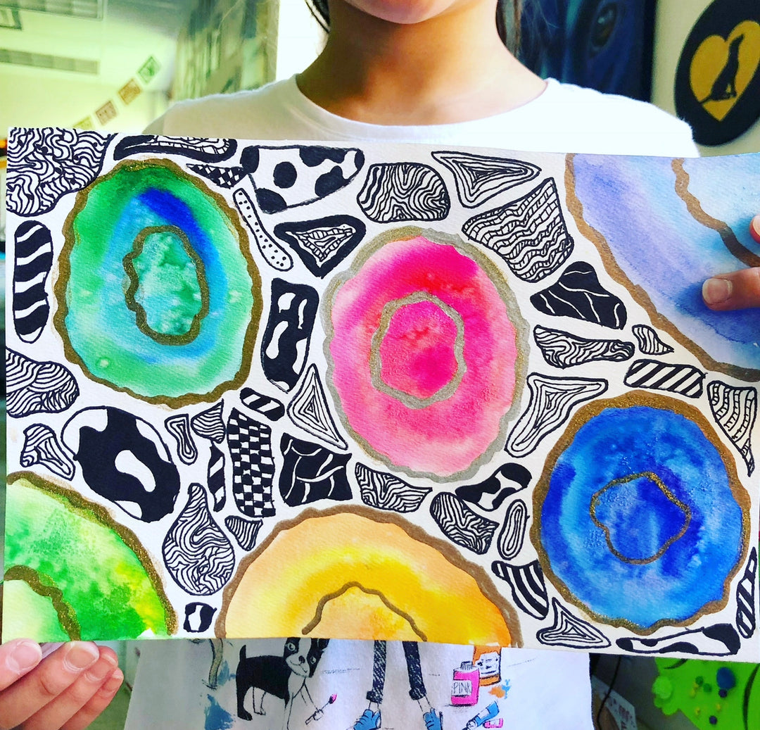 Watercolor Geodes Art Project – Art With Mrs. E