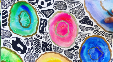Watercolor Geodes Art Project
