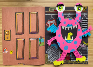 Monster in my closet art lesson 