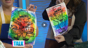 Foil Marker Printing Rainbow Art Project Perfect for St. Patrick's Day