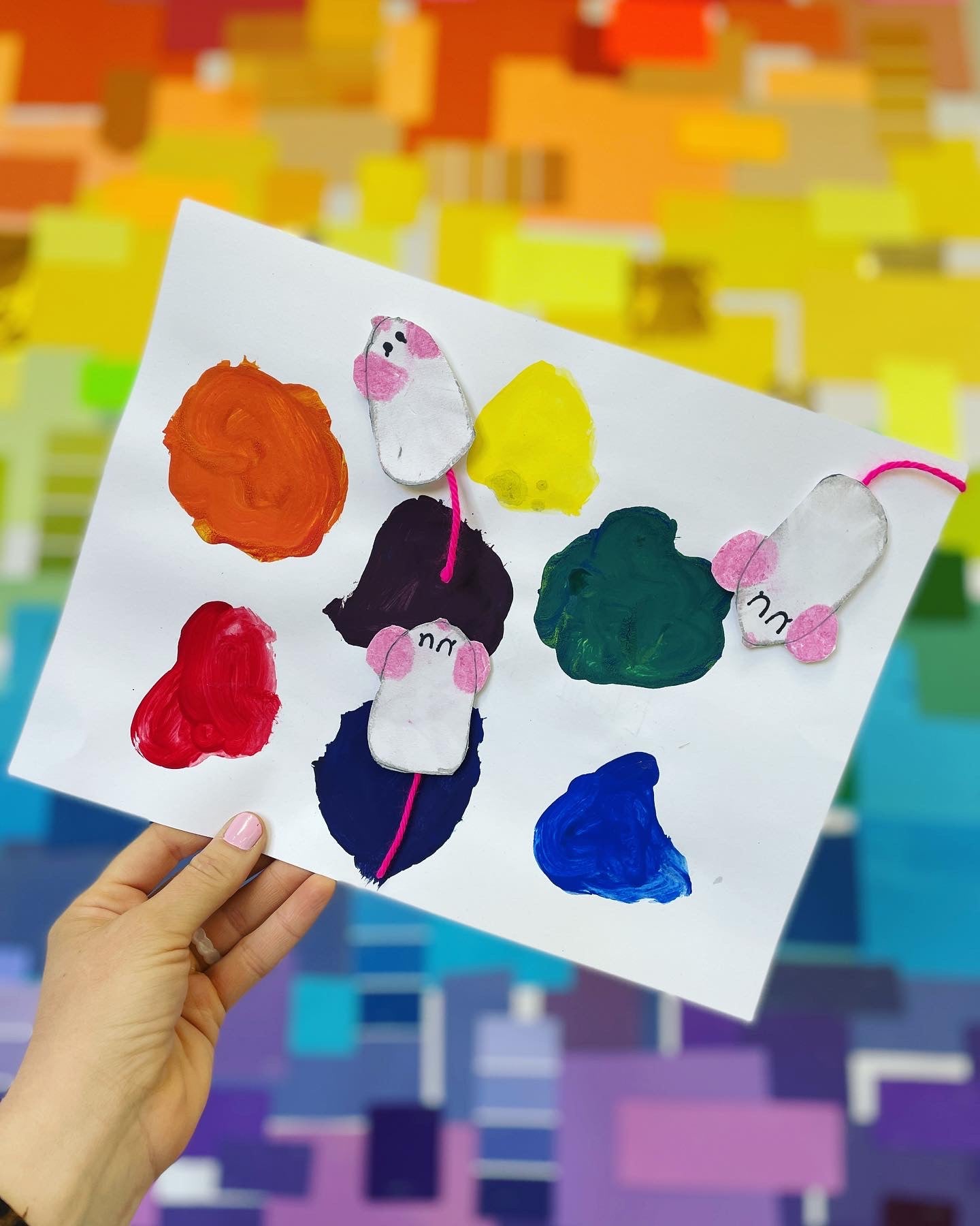 Mouse Paint Primary Colors Art Lesson for Kindergarten and Elementary Students