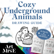 Cozy Underground Animals Drawing Guide