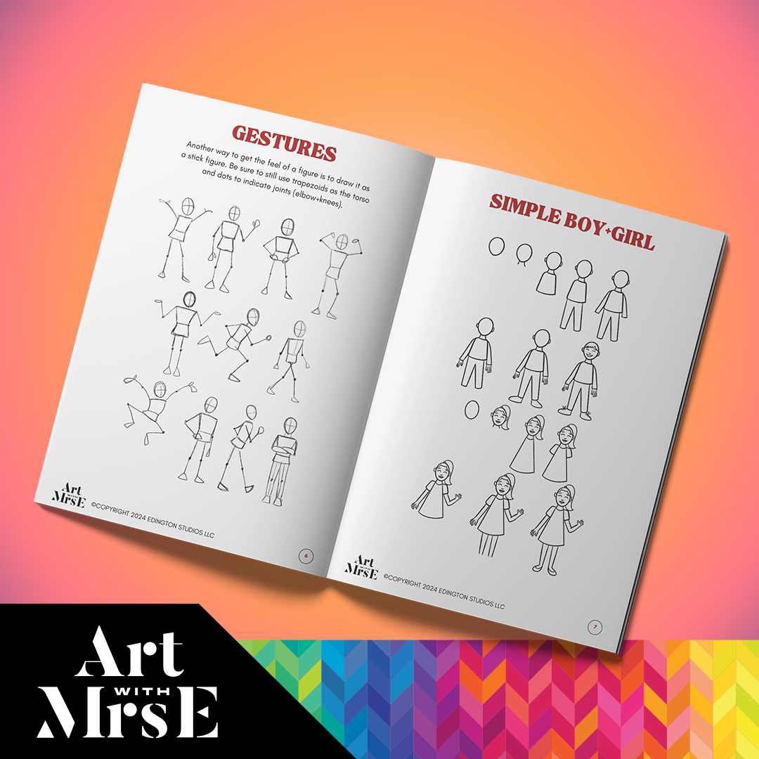 Full-Body Drawing Guide for Kids | Digital Download