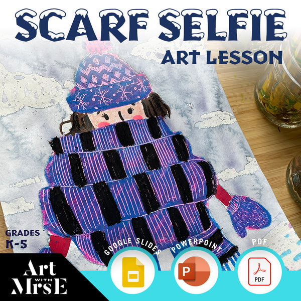 Scarf Selfie Digital Art Lesson