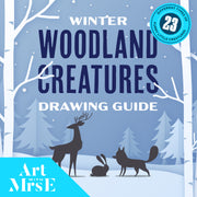 Woodland Creatures Drawing Guide | Digital Download