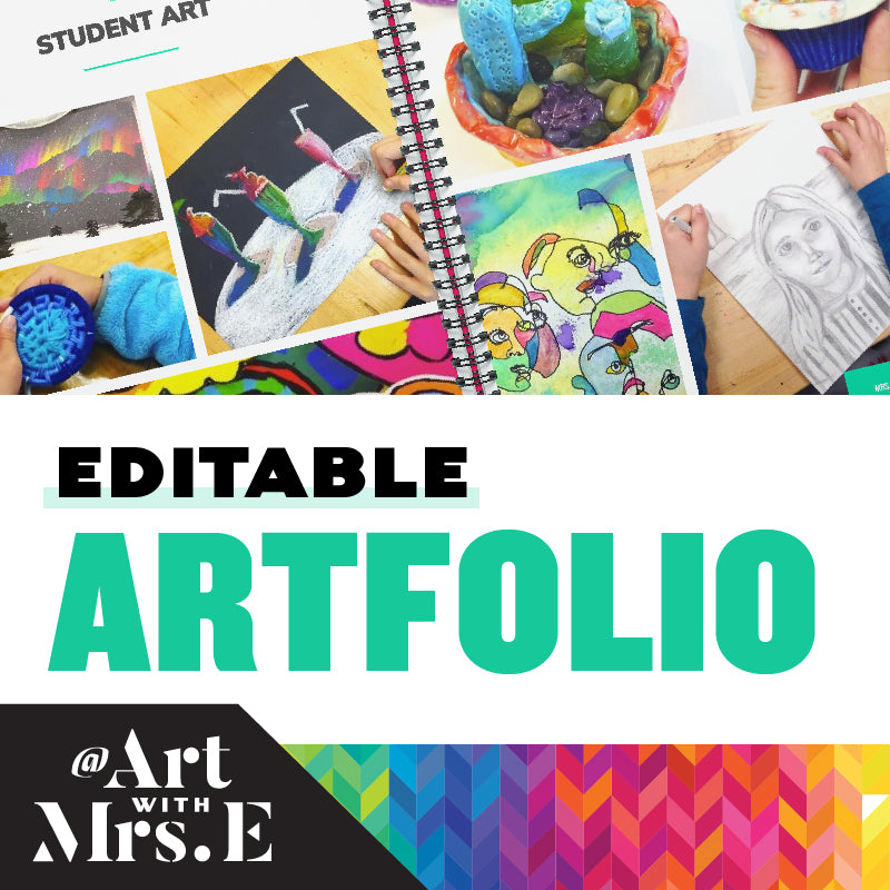 Editable Art Portfolio  Google Slides – Art With Mrs. E