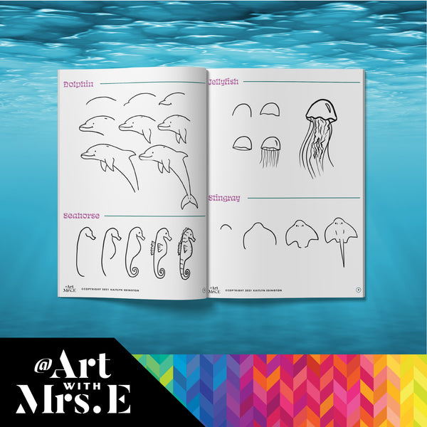 Under The Sea | Drawing Guide | Digital Download