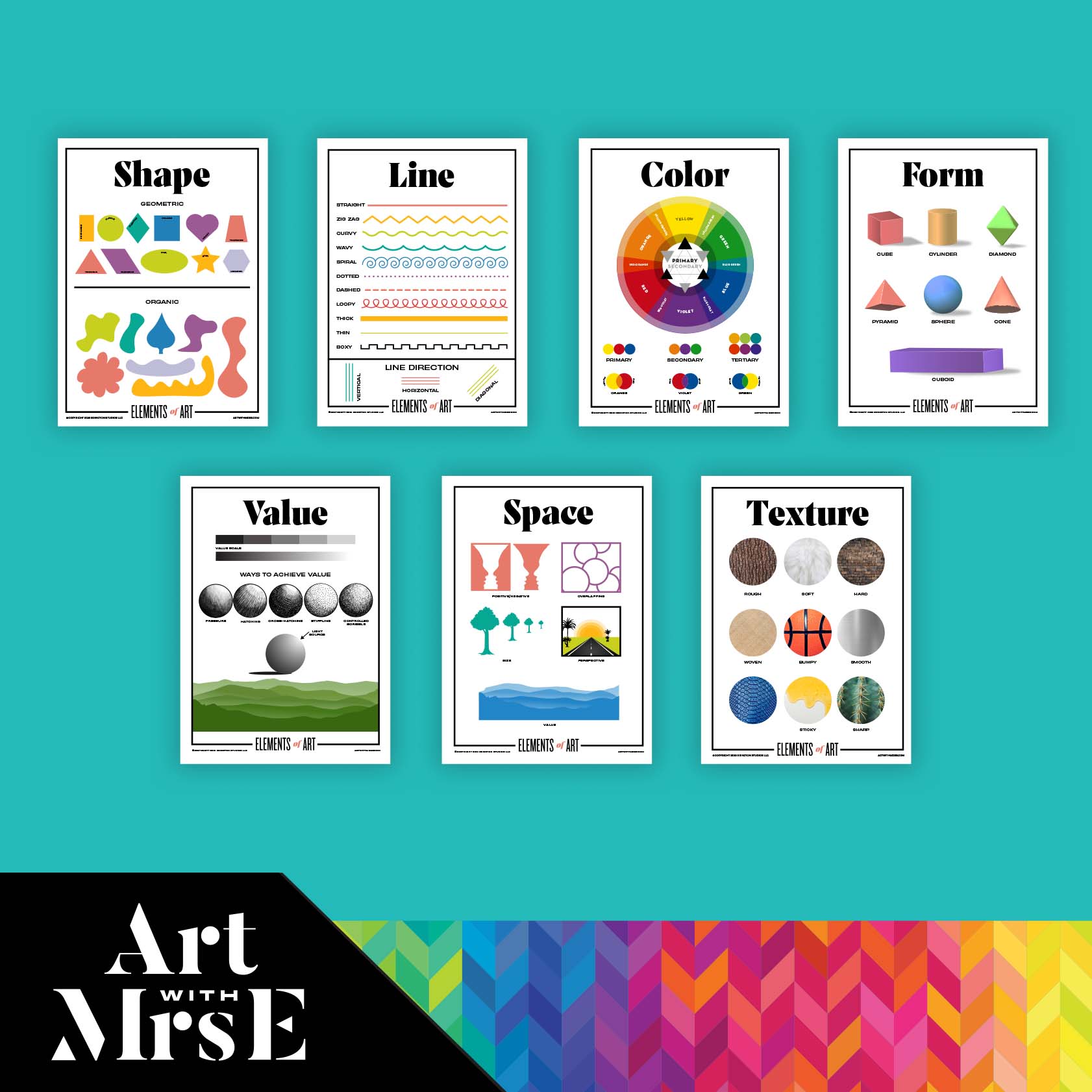 Elements of art posters // digital download – art with mrs. e