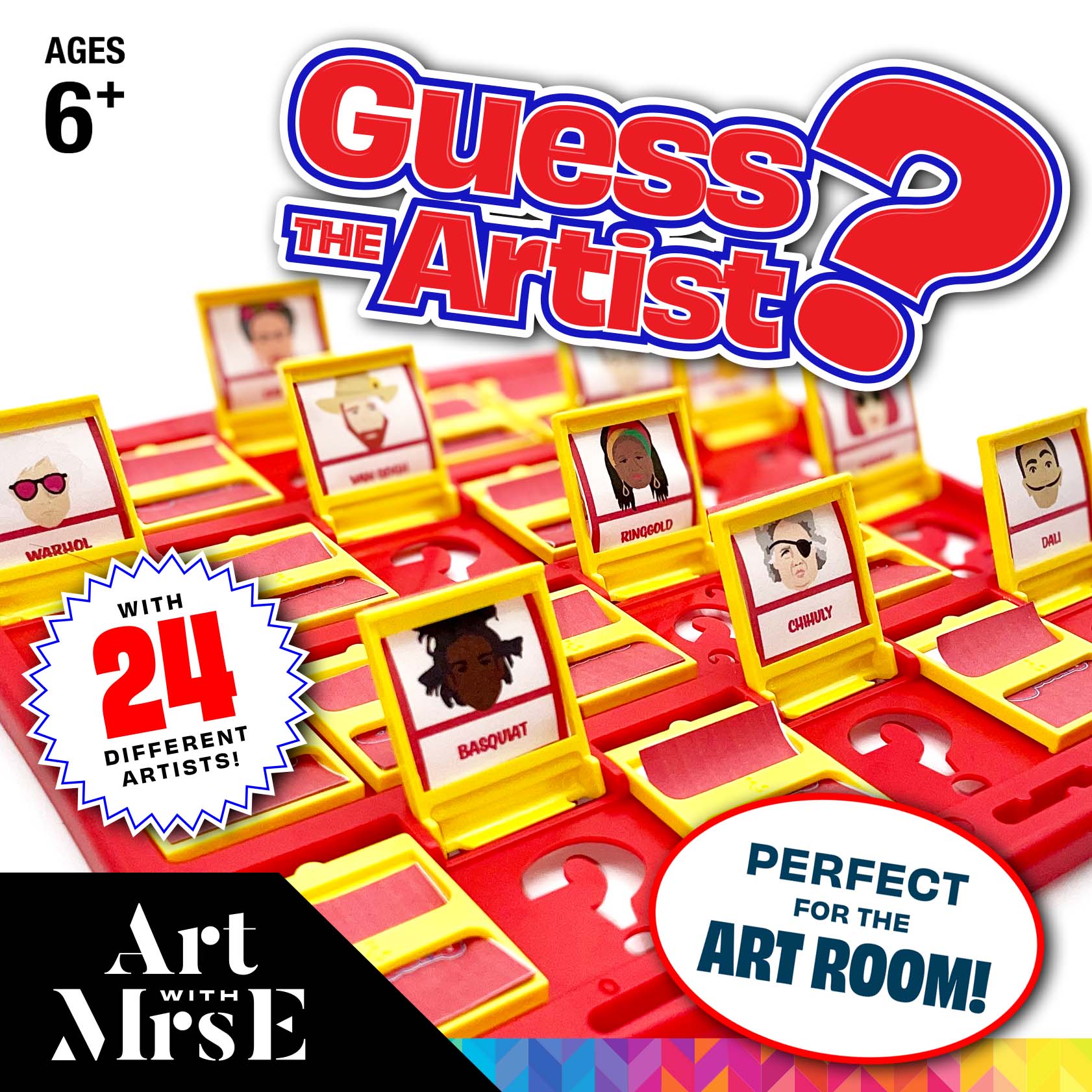 Guess The Artist Guess Who Alternate Game Art With Mrs E Guess the artist guess who alternate game art with mrs e