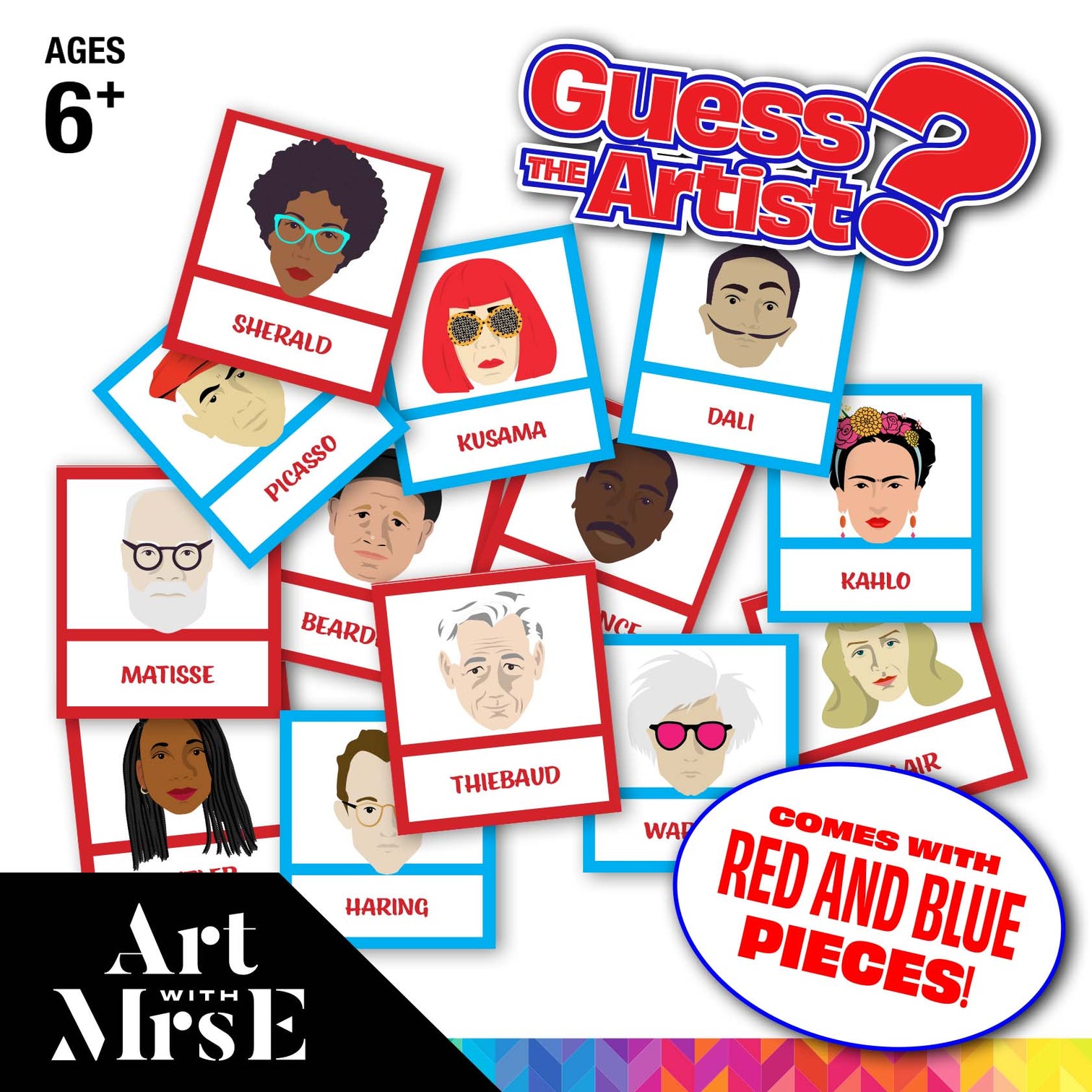 Guess the Artist! | Guess Who® Alternate Game! – Art With Mrs. E