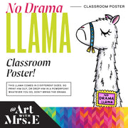 No Drama Llama | Classroom Visual | Digital Download