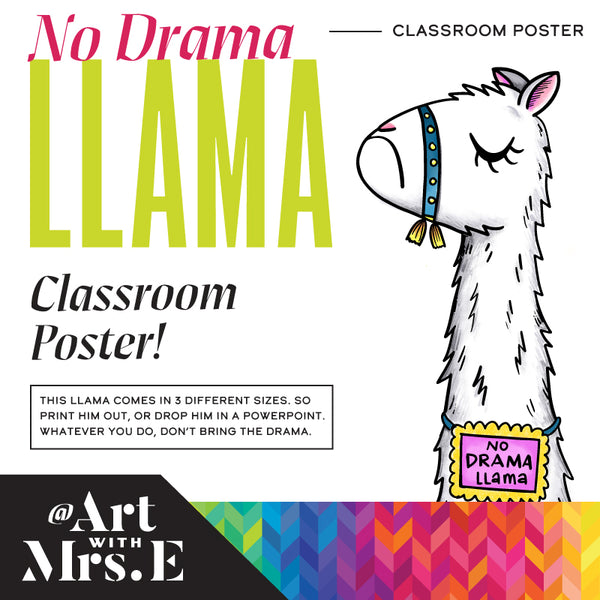 No Drama Llama | Classroom Visual | Digital Download