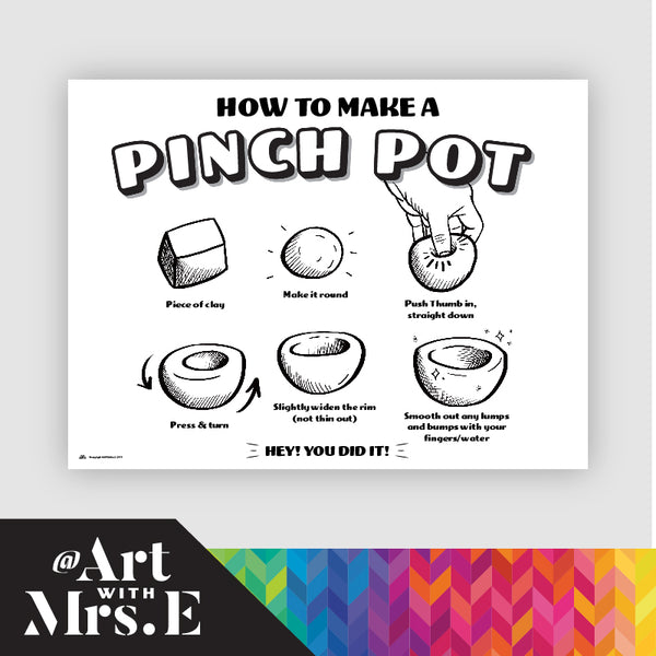 Pinch Pot | Classroom Poster | Digital Download