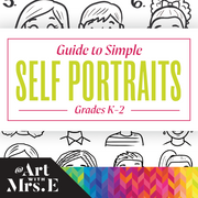 Simple Self-Portrait Drawing Guide | Grades K-2 | Digital Download