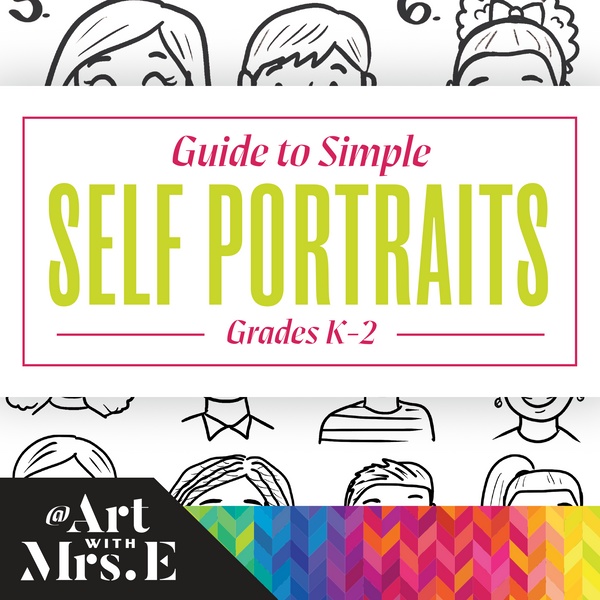 Simple Self-Portrait Drawing Guide | Grades K-2 | Digital Download
