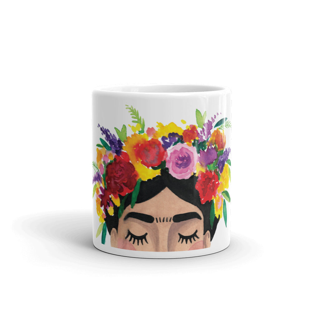 Floral Frida Mug - Reds + Yellows