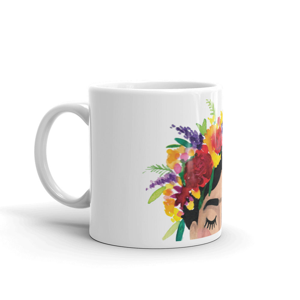 Floral Frida Mug - Reds + Yellows