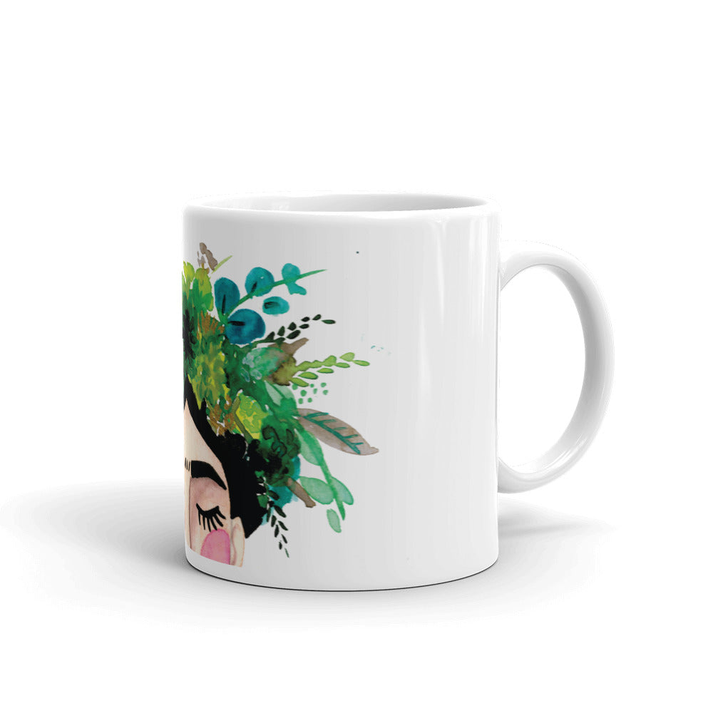 Floral Frida Mug - Greens + Blues