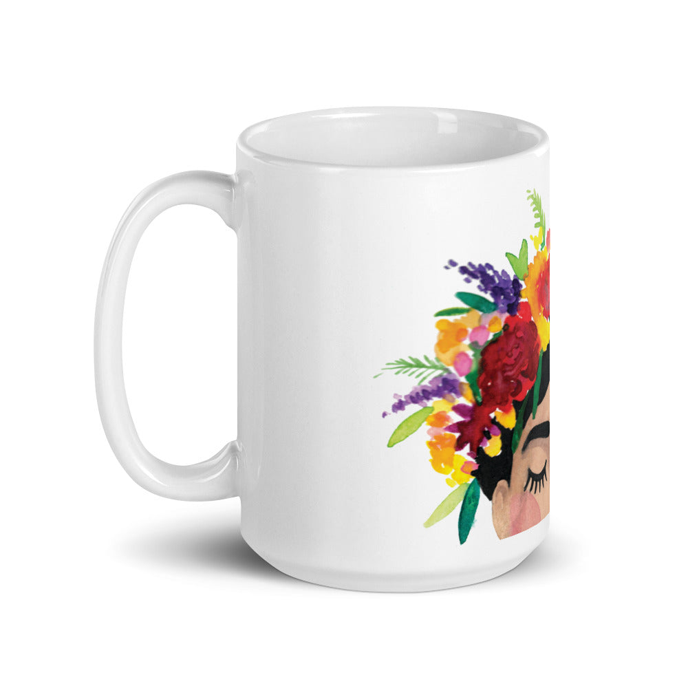 Floral Frida Mug - Reds + Yellows