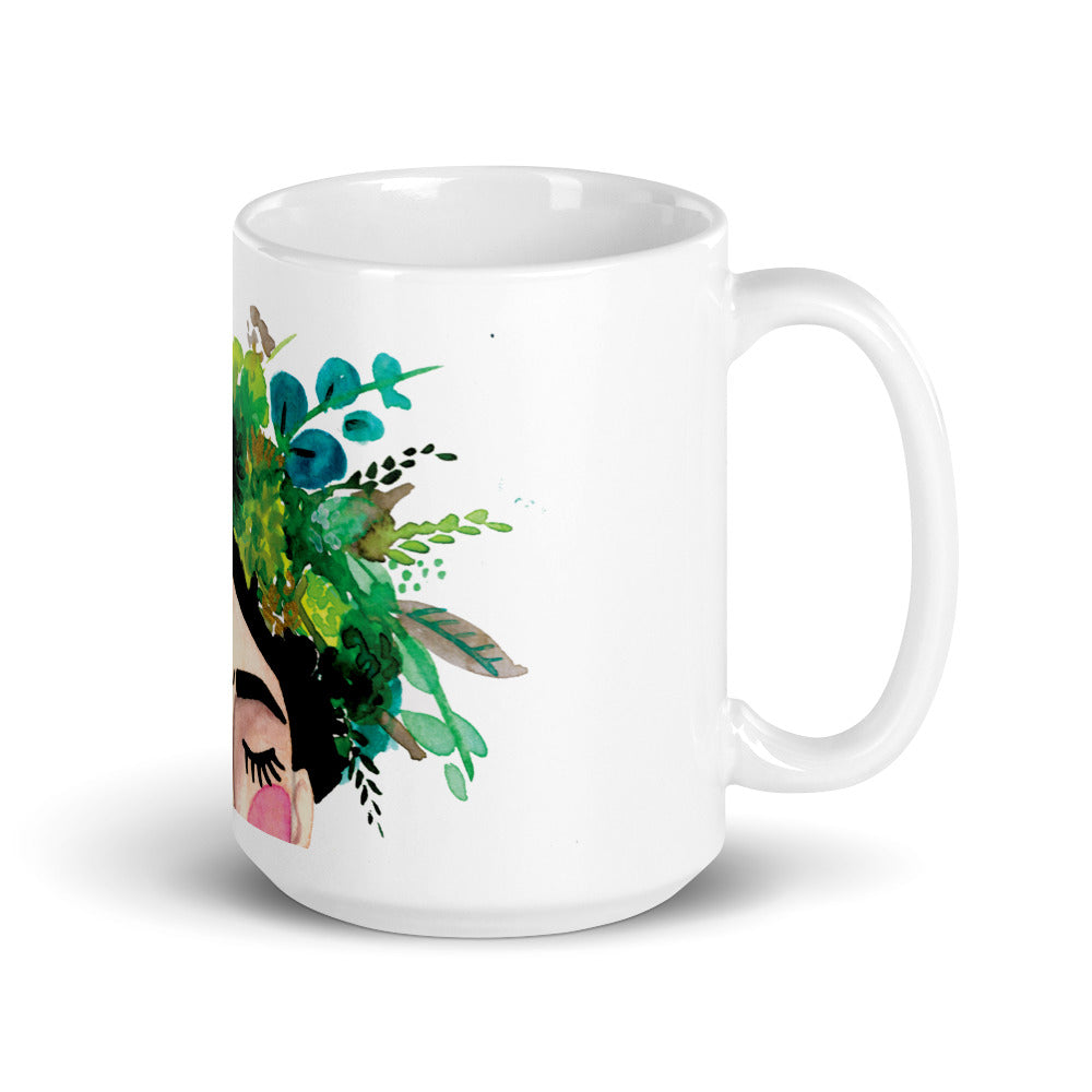 Floral Frida Mug - Greens + Blues